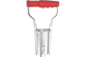 FLORA GUARD Blumenzwiebelpflanzer mit Auslöseautomatik & Tiefenskala, Zwiebelpflanzer aus 1.5mm Qualitätsstahl mit Rostschutz, Ergonomischer Griff, Pflanzhilfe für Blumenzwiebeln, Gartenwerkzeug