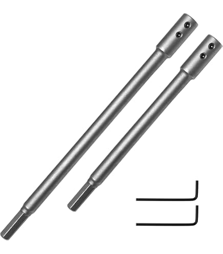 ASNOMY 178 mm extra lange boorverlenging voor forstnerboor met 3/8 inch schacht, verlengschacht verlenging opnameschacht voor bijzonder diepe frezen en doorbraken