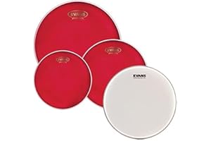 Evans Hydraulische rote Standard-Packung (30,5 cm, 33 cm, 40,6 cm) mit 35,6 cm UV1-beschichtetem Snare-Teig