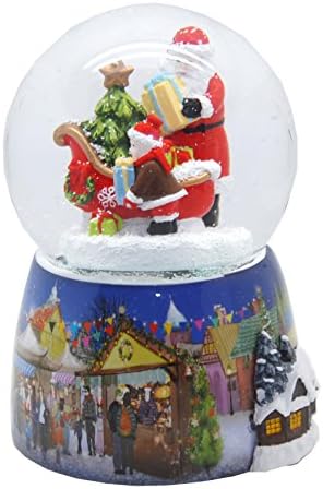 Minium Collection 20068 Mega snow globe Nostalgic with Santa Claus gift sleds with snowmotion, LED and music box