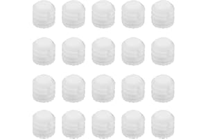 VGOL 100 Pezzi Tasselli Ad Espansione Cerniera M4x8mm Tasselli Ad Espansione In Plastica 3mm Inserti Tasselli Cerniera Bianca Accessori Per Armadio Armadio 8.8x8mm