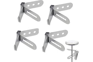 Lpitoy Stainless Steel Grill Thermometer Gauge Clip 4 Pack Barbeque Temperature Probe Squeeze Clips Meat Thermometer Probe Holder