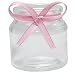 Produktbild 12 x Teelichtgläser "Finja" Höhe 7 cm inklusive Dekoband Windlicht Vase Farbe Rosa
