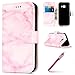 Produktbild Galaxy A5(2017) Schutzhülle PU Leder,Galaxy A5(2017) Neo Case,Hpory Retro Elegant Marmor Painted Ledertasche Handyhüllen Leder PU Bookstyle Klapphülle Case With Multi-Kredit Kartenfächer Wallet Flip Cover mit Standfunktion Magnetverschluß Cover Case PU Leder Und Silikon Innenschale Anti-Staub Anti-Kratzer und Shockproof Telefon Tasche Handytasche Schutzhülle für Samsung Galaxy A5(2017) + 1 x Hpory Stylus-(Rosa)