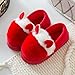 Produktbild Schöne Home Winter dicke Baumwolle Hausschuhe weiblichen Paket für Kinder Schuhe aus Baumwolle schuhe kinder mit Anti-rutsch-warme Hausschuhe, Kinder 26-27 Code für 15-16 cm Fuß lang, Rot