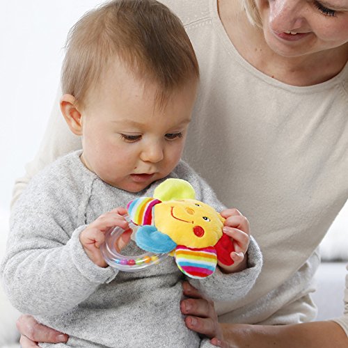 Fehn 152715 Greifling Blume mit Rasselring - 2