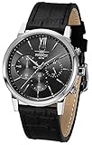 Herrenuhr Chronograph der FIREFOX Premium Serie. Feines Uhrgehäuse aus hochwertigem, massivem Edelstahl, hochglanzpoliert. Drücker und Einstellkrone ebenfalls aus Edelstahl, hochglanzpoliert.