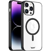 BUFF LABS iPhone 14 Pro Max MagSafe Uyumlu Slim Fit Kılıf Kablosuz Şarj Destekleyen Sararmaya Karşı Korumalı Kapak (Siyah)