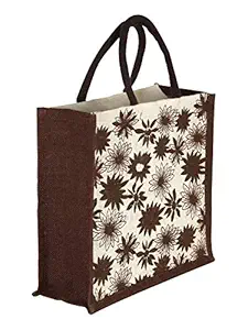 Jute Bag | Lunch Bag For Men and Women (Size,14x12x6 inch.)