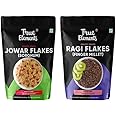 True Elements Millet Flakes Combo 900g (Ragi Flakes 450g + Jowar Flakes 450g) - 100% Wholegrain Flakes Wholegrain Flakes | Fiber Rich Flakes | Healthy Breakfast Cereal | Diet Food