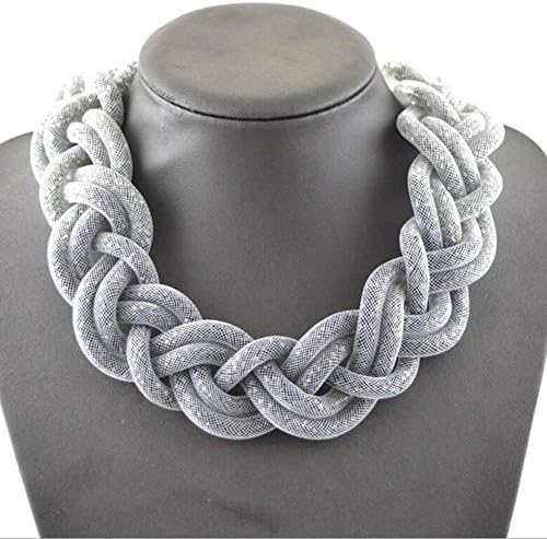 DUUMY Women 'S Exaggerated Multi - Layer Network Tube Winding Hand - Knit Necklace , 7