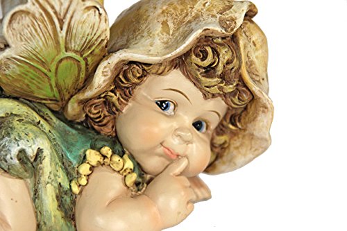 Casa Collection 11436 Elfe liegend, Finger am Mund, 12 x 19 cm, bunt - 2