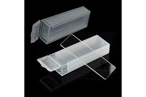 10 st tomma mikroskopskenor, 25,4 x 76 mm glas mikroskop skydd för laboratorium