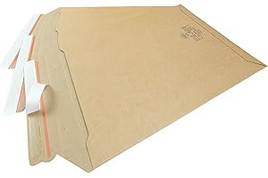 VERPACKING 150 sobres de cartón premium 250 x 353 mm DIN A4 marrón, sobres autoadhesivos, sobres de cartón, sello autoadhesivo, cartón, envío, embalaje