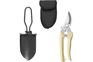 VBRHFRIF 1 Piece Of Folding Gardening Shovel, 1 Piece Of Pruning Shears, Portable Shovel, Trowel Camping, Backpack Trowel, Foldable Shovel