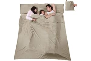 V VILISUN Sacco a Pelo Capanna, Sacco a Pelo Estivo, Sacco a Pelo da Viaggio Leggero e Compatto, Ideale per Ostelli Rifugi Ostelli Della Gioventù Attività di Campeggio All'aperto Ecc