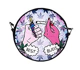  Best Buds Zigaretten Feuerzeug Handtasche Tasche rund mit Henkel