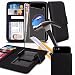 Produktbild i-Tronixs Samsung Galaxy J5 Prime (2017) (5") - Hülle Qualität Clamp Style Protective PU-Leder-Mappen-Kasten-Abdeckung with Tempered Glass (Black)