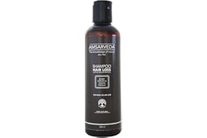 Amsarveda Hair Loss Active Rejuvenation Shampoo – 100% naturale, ayurvedico, pulizia intensa, nutriente, senza parabeni e solfati, 250 ml