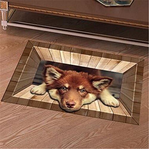 Gaoxu Creative 3D stereo PVC locally affixed kitchen non slip waterproof self-adhesive removable HD doormat