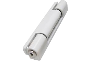 White Avocet - Bisagra plana de UPVC para puerta, 115 mm, 0° grados