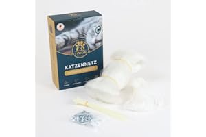 PETSWORLD EST 2021 Filet pour chat 8 x 3 m pour balcon avec serre-câbles et matériel de fixation | Filet de protection pour chat résistant aux intempéries avec mailles nouées