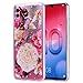 Produktbild Bling Glitzer Transparent weich Hülle für Huawei P Smart 2019 /Honor 10 Lite,Kreative Klar Durchsichtiges Flexible Sparkle Quicksand Rückseite Case Cover Beschützer Haut Schale Schutzhülle