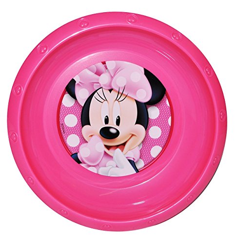 Preisvergleich Produktbild Suppenteller / Suppenschüssel / Müslischale - Kinderteller - " Disney - Minnie Mouse " - aus Kunststoff / Plastikteller Plastik - Geschirr für Kinder - Mädchen Playhouse - Speiseteller - Mäuse - Maus Mickey