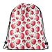 Produktbild Jiger Drawstring Tote Bag Gym Bags Storage Backpack, Hand Painted Watercolor Art Style Apples with Green Leaves Harvest Season,Very Strong Premium Quality Gym Bag for Adults & Children