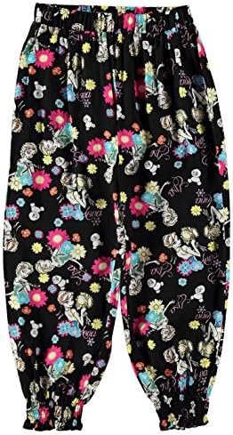 Disney Frozen Harem Pants Infant Girls Black/Multi Sweatpants Track Bottoms 4-5 Years