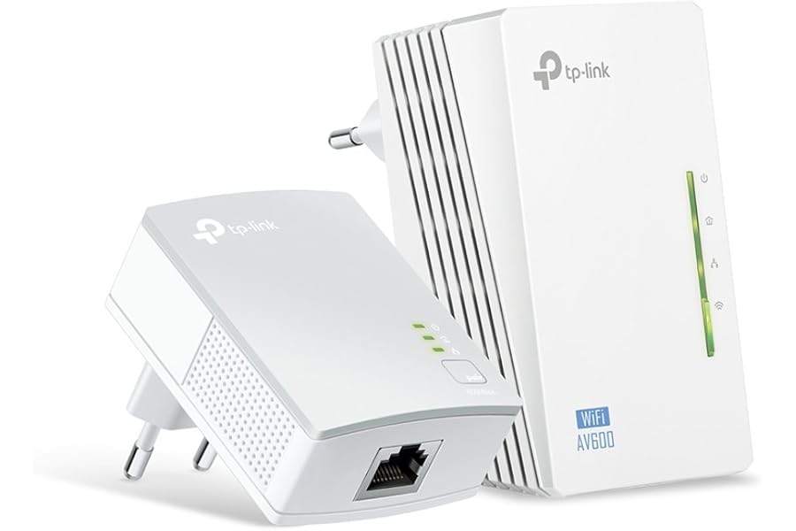 TP-Link TL-WPA4220 Kit - 2 Adaptadores de Comunicación por Línea Eléctrica (WiFi AV 600 Mbps, Extensor, Repetidores de Red, A