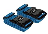 all-around24® - Correa para equipaje Negro Blau-Türkis