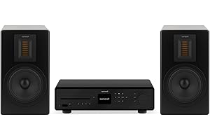 sonoro Maestro + Orchestra (HiFi Receiver + Regallautsprecher Set) Matt Schwarz Bundle