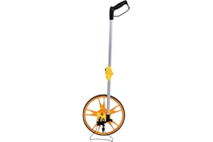 COCOARM Foldable Handle Distance Measurement Wheel with Carry Bag, 0-99999.9M Mechanical Measuring Wheel Road Land Measuring Wheel for Surveyors Farmer Builders Workers, Wheel Diameter: 32 cm