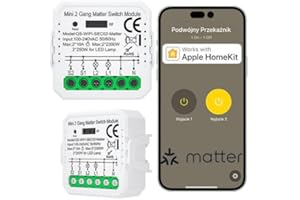 SONE SMART ONE Mini przekaźnik dwukanałowy Matter dopuszkowy włącznik sterownik Homekit