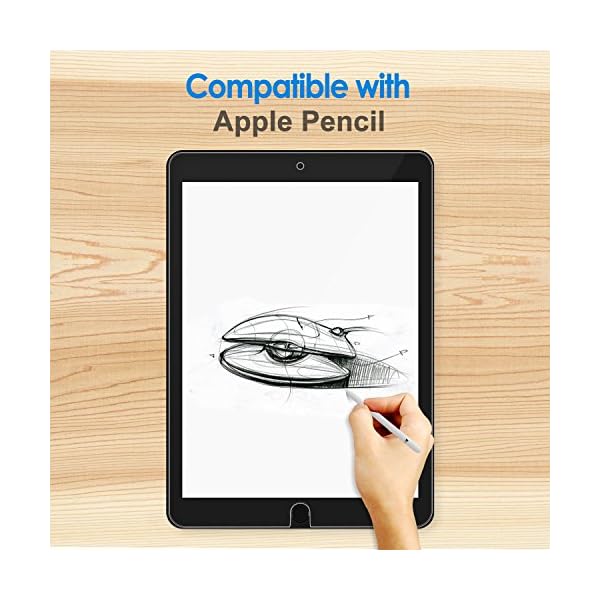 JETech Protector de Pantalla Compatible iPad Air 3 (10,5 Pulgadas Modelo 2019) y iPad Pro 10,5 (2017) Vidrio Templado - Image 4