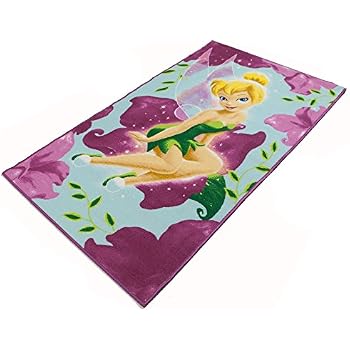 Disney Kinder Teppich Fairies Tinkerbell Flowers 170 X 100 Cm Neu