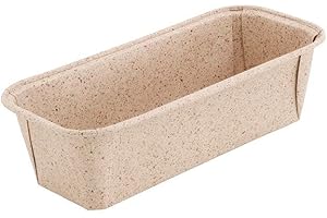 GREENBOX Kakaopapier rechteckige Backformen 16x5,5x5cm I Minikuchenförmchen mit edler Struktur I Kastenform Brotbackform Papier braun I Kuchenformen ausgefallenIofenfeste Schälchen 25 Stück, DRE025101