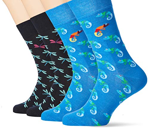 s.Oliver Socks Herren S20568000 Socken, Blau (Campanula+D.Blue 5514), 39/42 (4erPack)