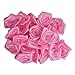 Asian Hobby Crafts Satin and Tissue Ribbon Rose Flower, Pink (Pack of 24, 25mm) RS.137.00