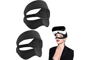 QUEERELELE Masque pour Oculus Quest 2, VR Face Cover avec Sangle Élastique, Bande Anti-Transpiration Athlétique pour PS VR2/Meta Quest Pro/Meta Quest 2/HTC Vive - Noir