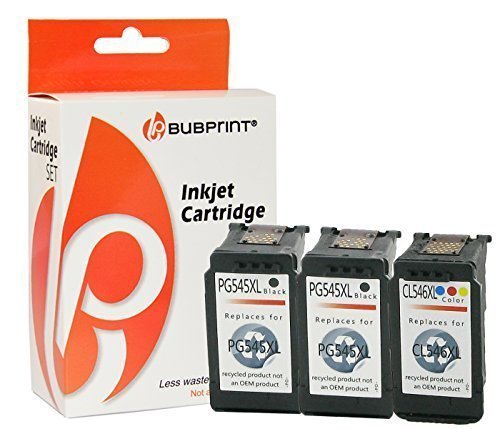 3 Druckerpatronen kompatibel für Canon PG-545 CL-546 SET