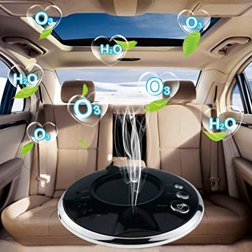 Car Air Purifier，Banaroo Solar anion humidifier,Portable Ionic Air Freshener Ionizer Oxygen Bar,In addition to formaldehyde PM2.5,USB Car Air Humidifiers. (Black)