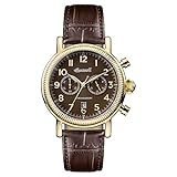 Ingersoll Herren Analog Quarz Uhr mit Leder Armband I01003