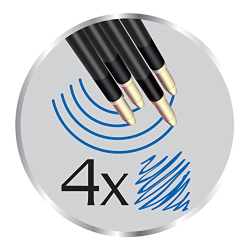BIC Kugelschreiber-Ständer (mit Druckkugelschreiber 4 Colours Counter Pen, inklusive 4 blauer Minen) schwarz - 11