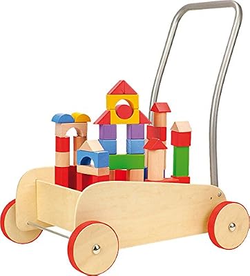 Small Foot - 4236 - Chariot de marche - Cubes de construction