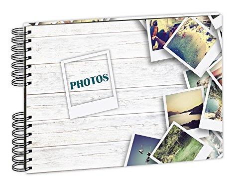 Exacompta 16050E Momento Album Photos à Spirales Instant 50 Pages avec Feuillet Intercalaire Carton/Papier Motif 32 x 22 x 2,8 cm