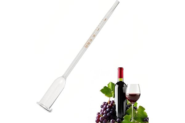 QIMMU Glasvinometer, 0–25, alkoholdensitetsmätare, vinalkohol, alkoholvåg, mätning av alkoholmätare, för alla, solid densitet