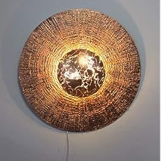 Design Wandleuchte Diego Gold 62 Wandlampe Gross Xl Rund Innen