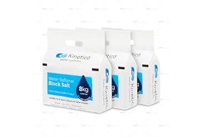 Kinetico Block Salt for Water Softeners - Genuine Kinetico Product - Delivers Superior Performance - 3 packs with 6 salt bloc